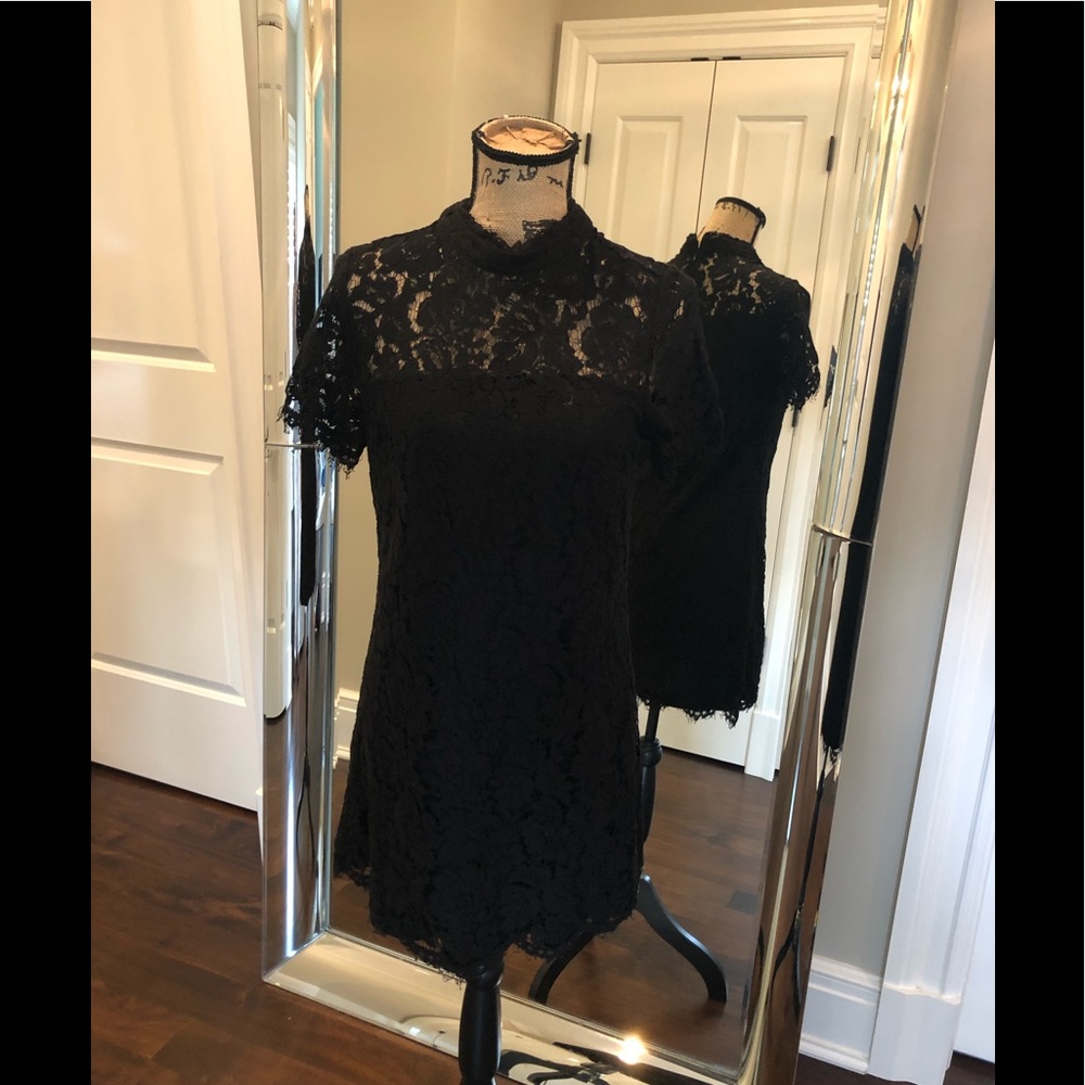 Black lace dress